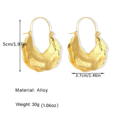 Vintage Alloy Drop Earrings Gothic Punk Statement Dangle Earrings