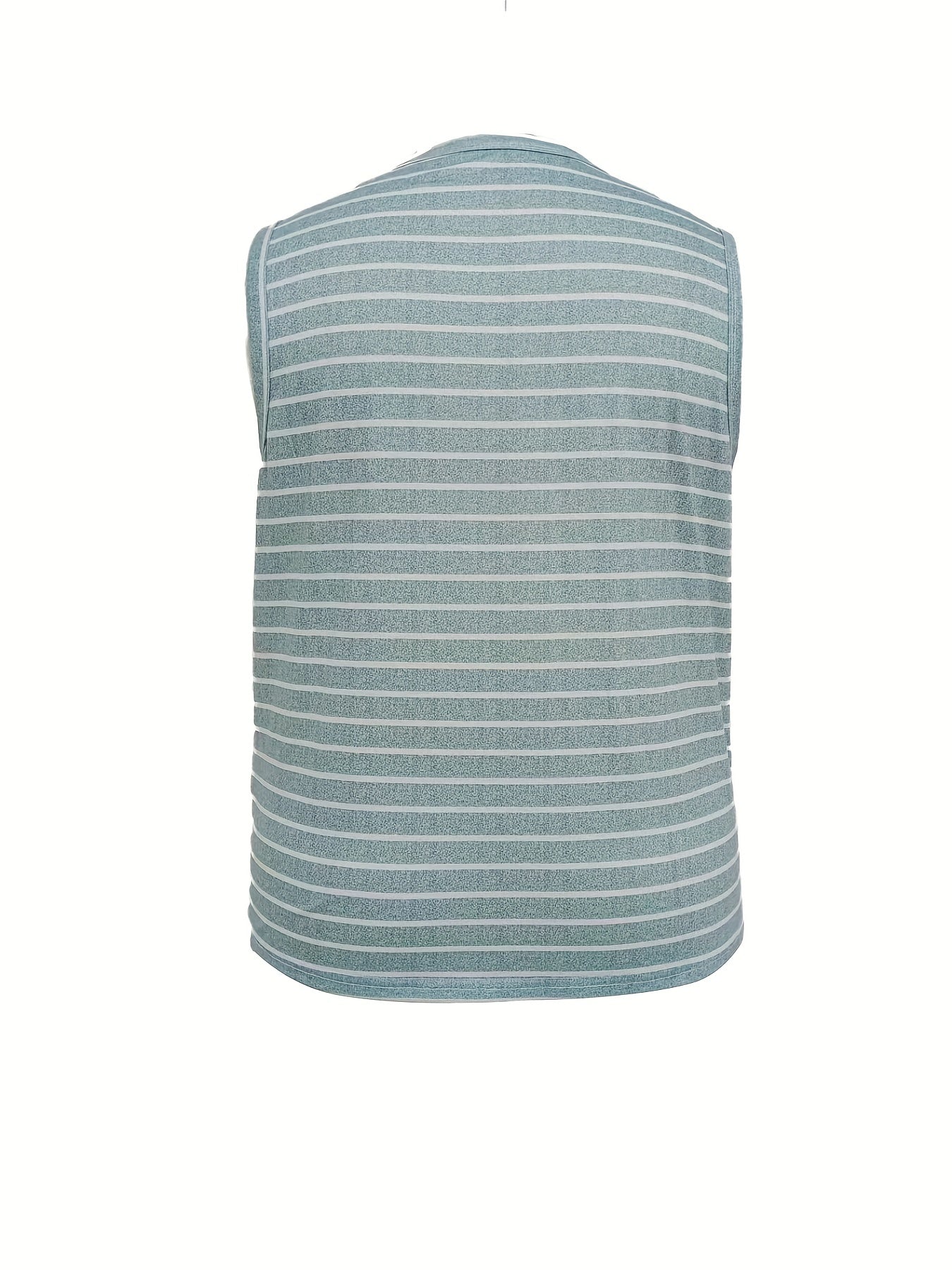  Nautical Stripe V Neck Tank