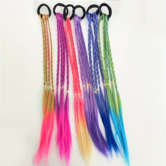 Gradient Braid Hair Ring for Kids