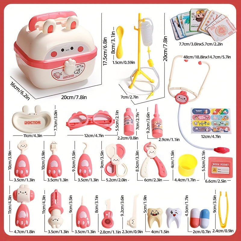 Kids Doctor Kit Role Playing Toys Ideal Gift Boys Girls Dental Game Tool Set