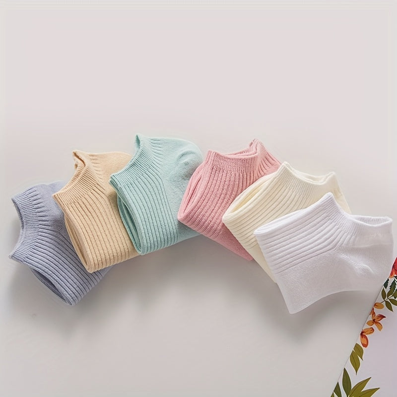6 Pairs Soft & Lightweight Ankle Socks for Women