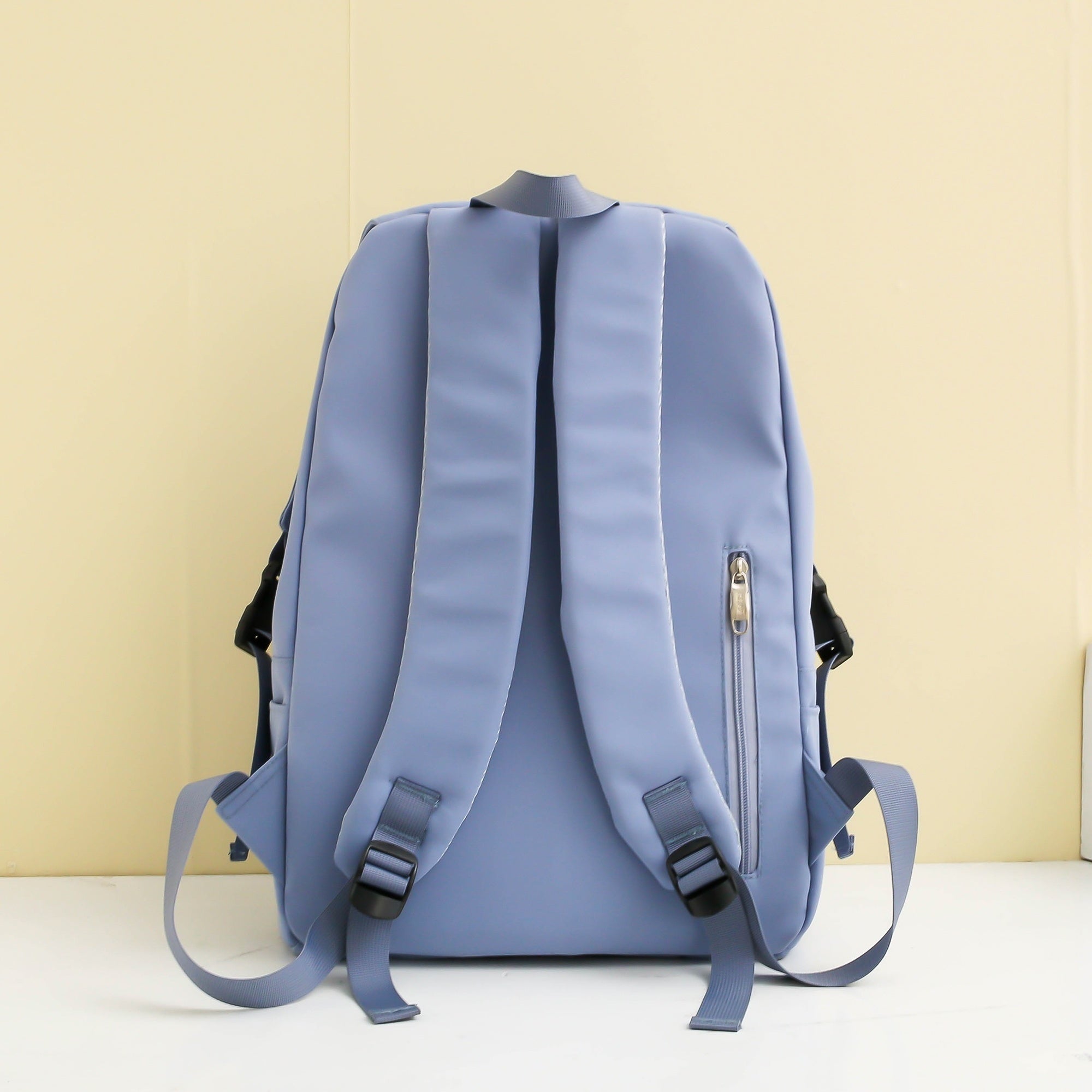 Casual Large Capacity Backpack with Bear Pendant Preppy Travel Bag