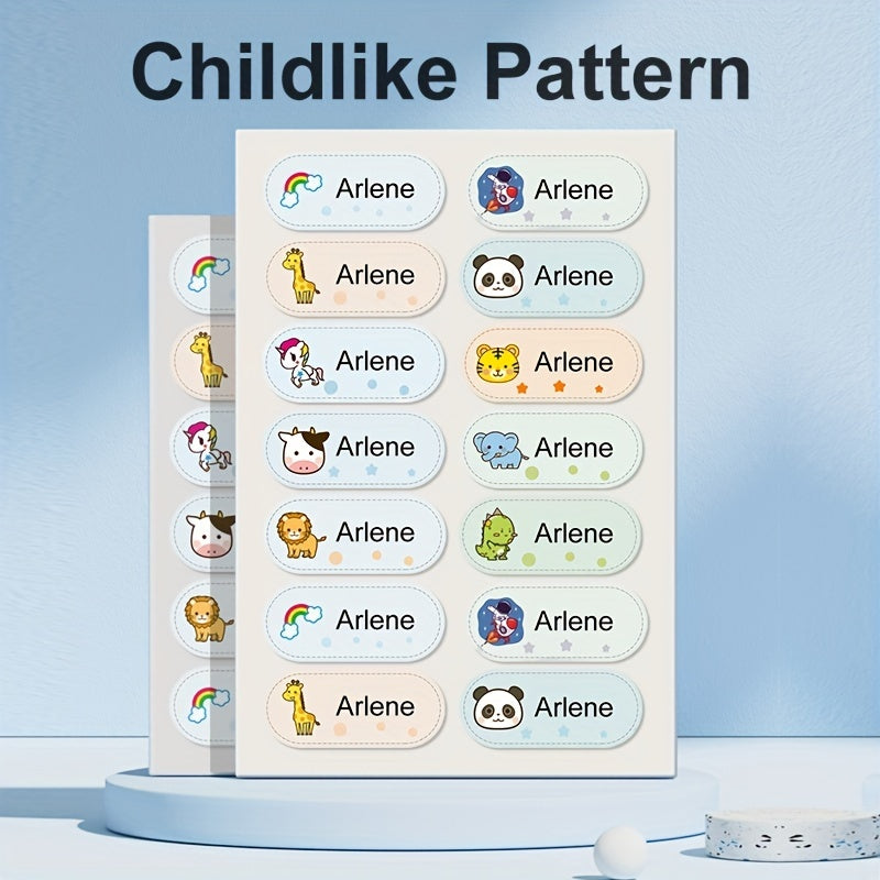 Iron-On Name Stickers x100 | Washable Uniform Labels