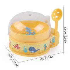 Clockwork Rotating Fish Fishing Machine Wind up Clockwork Fish Egg Toys