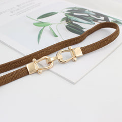 Vintage Elastic Stretchy Thin Belt Waist Cinch Belt
