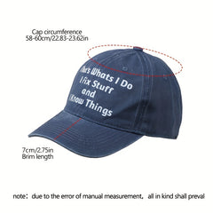 Man Horse Baseball Cap Printed Washed Distressed Cotton Sun Hats