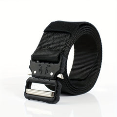 1pc Alloy Buckle Quick Trousers Belt Nylon Automatic Buckle Tooling Belt
