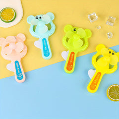 Kids Mini Handheld Fan Cartoon Toy Small Gift Random