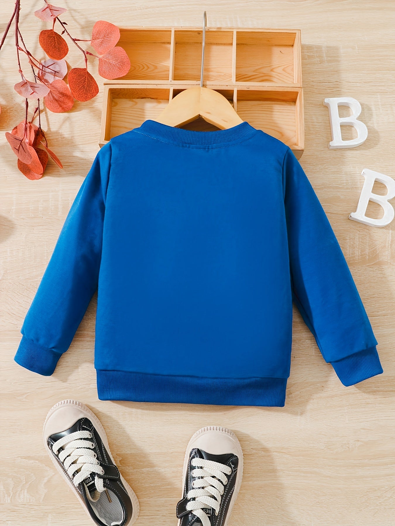 Boy's Mams Boy Print Sweatshirt Casual Slightly Stretch Breathable Sweatshirt