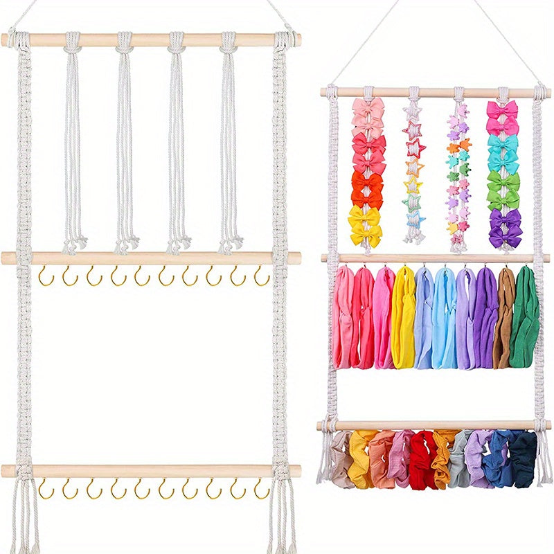 Headband Holder Storage Rack Girls Hair Accessories Organizer Wall Hanging Decor