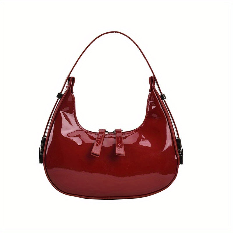 Solid Color Minimalist Shoulder Bag for Women