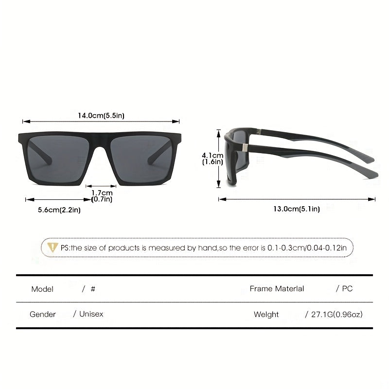 Men's Square Sunglasses UV400 Protection for Cycling