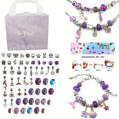 Girl's Beaded Bracelet Birthday Gift Set