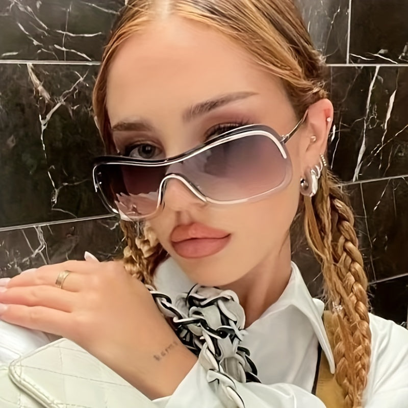 Y2K Gradient Lens Metal Frame Sunglasses UV400