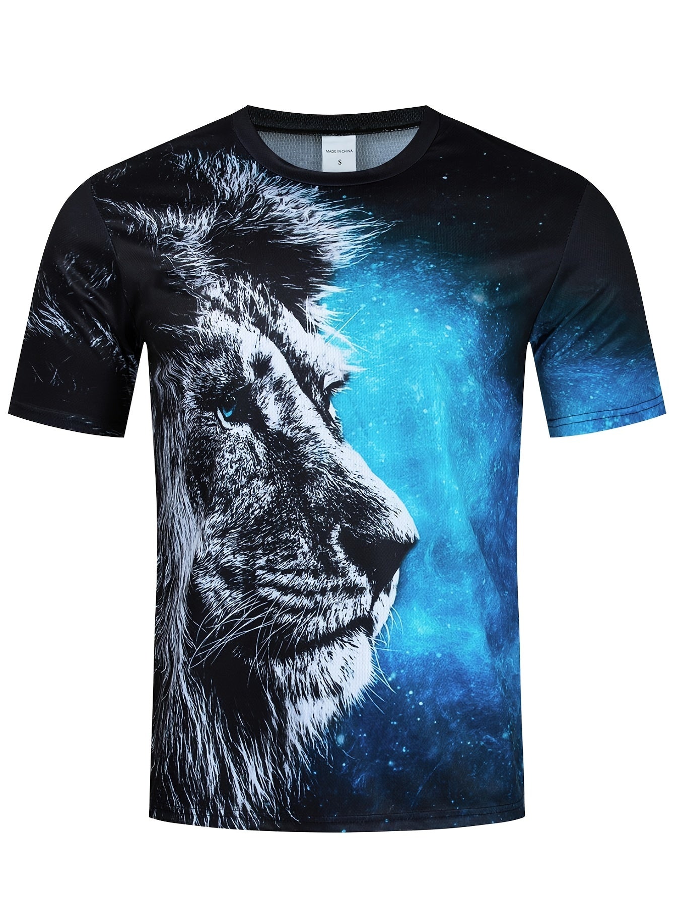Men's Summer Animal Graphic T Shirt Short Sleeves Tee