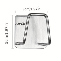 2pcs Sponge Holder Stainless Steel Drain Rack Kitchen Accessories