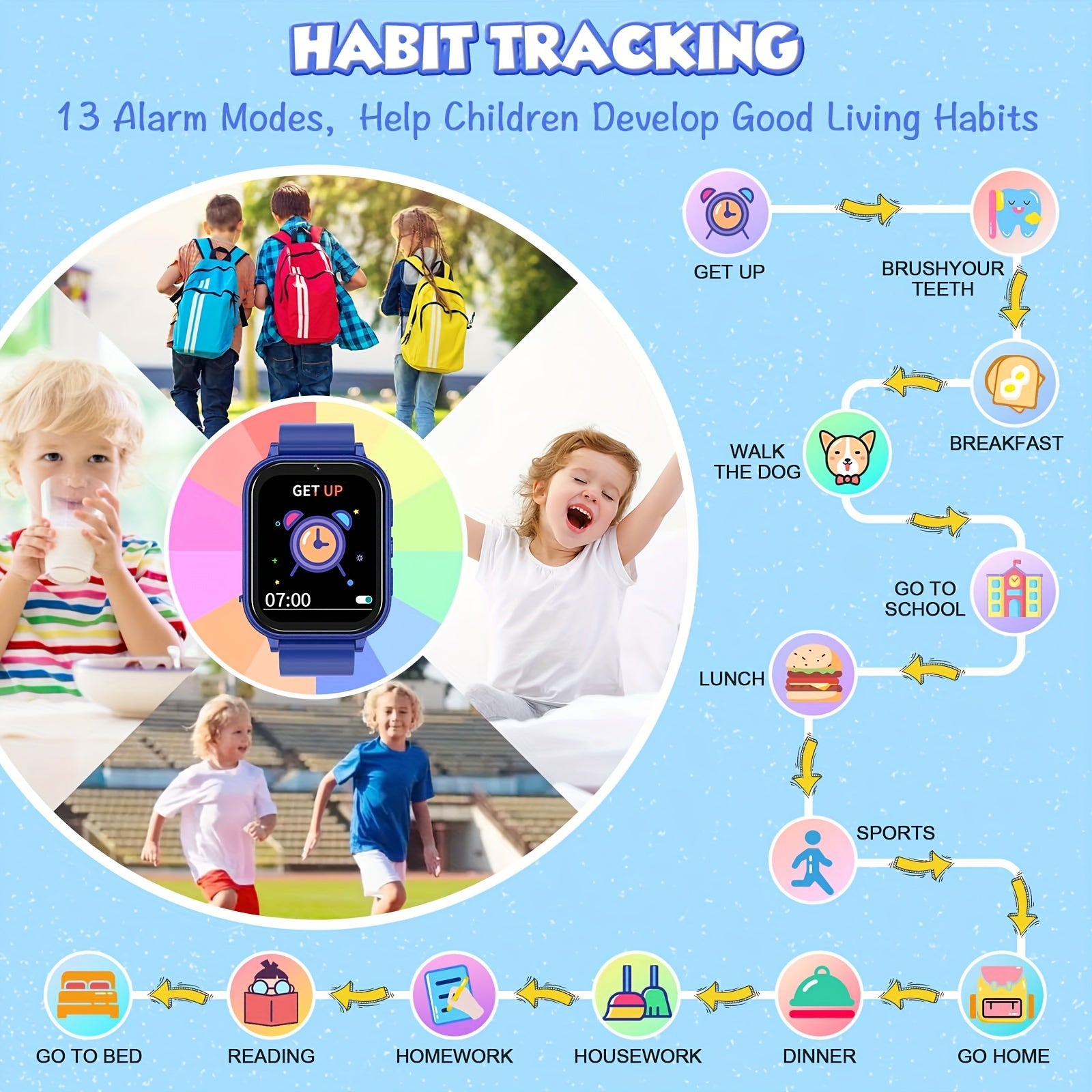 Kids Smartwatch with Educational Games & Camera