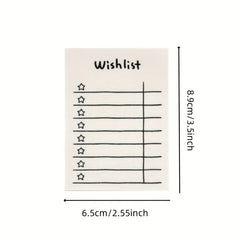 50 Sheets Learning Planner Tearable Memo Pad Mini Note Taking Memo Book