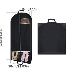 Clothes Storage Bag Clear Pocket Dustproof Hanging Garment Organizer