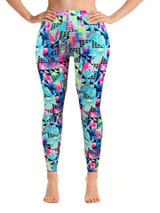  Geometric Print Sporty Leggings