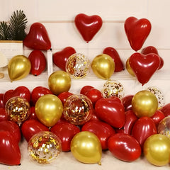 40pcs Red Love Balloon Set for Romantic Party House Decor