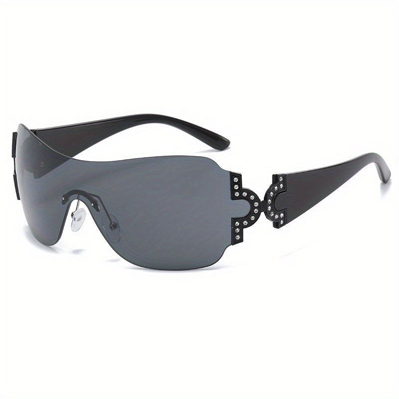 Y2K Rhinestone Gradient Sunglasses UV400
