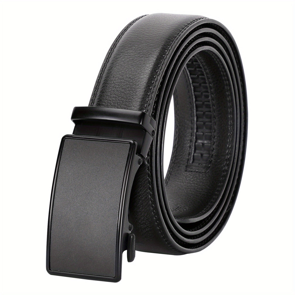 Men's Leather Auto Buckle Adjustable Belt