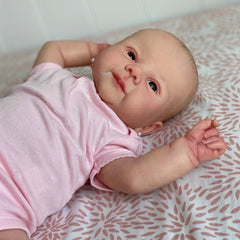 19in Soft Vinyl Cloth Body Real Reborn Doll With Hand Drawing Hair Princess