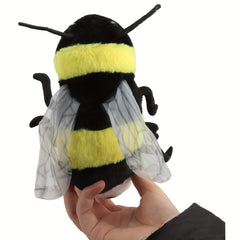 Bee Plush Toy Honeybee Stuffed Animal Soft Furry Polyester Multicolor Easter