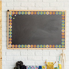 10m Boho Daisy Flower Bulletin Board Border School Colorful