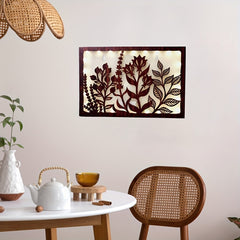 LED Lights Wooden Flower Series Wall Decoration Pendant