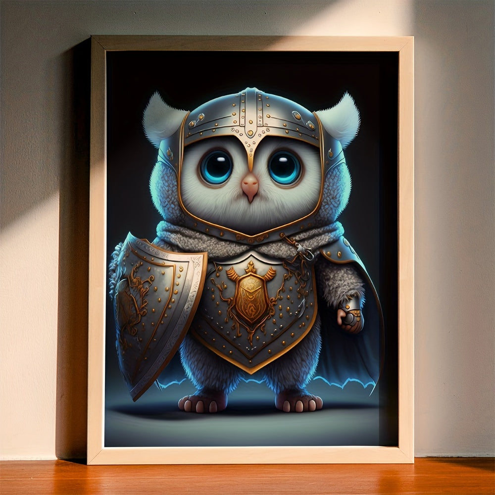 Modern Baby Owl Warrior Wall Sticker for Kids Room Decor