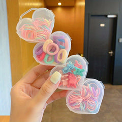320pcs Macaron Hair Accessories Elastic Hair Tie Claw Clip