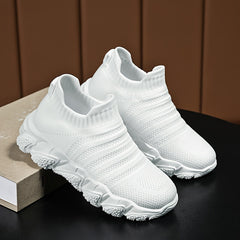 Boy's Slip On Sock Shoes Breathable Knit Sneakers