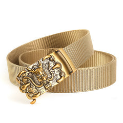 Men's Casual Nylon Belt with Automatic Buckle