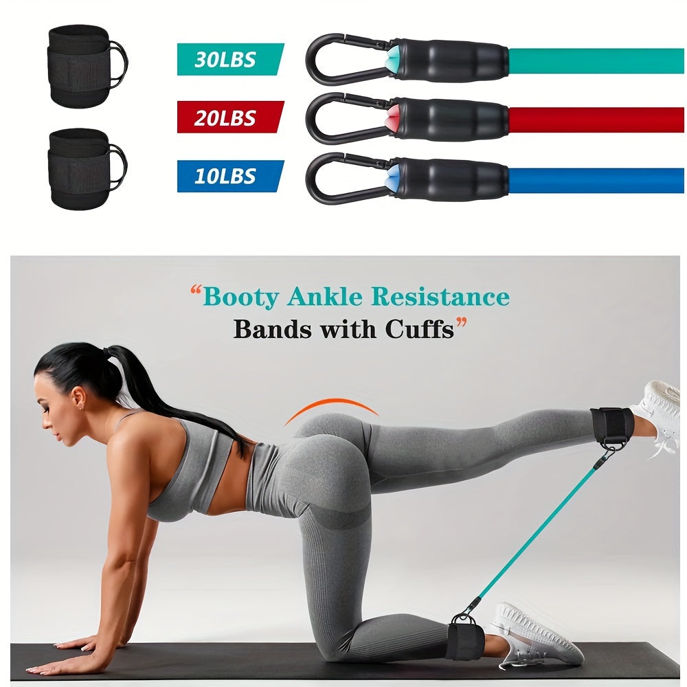 5pcs Ankle Resistance Bands for Leg & Butt Training