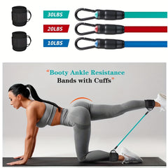5pcs Ankle Resistance Bands for Leg & Butt Training
