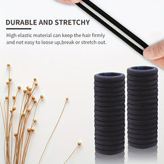 100 Pcs Seamless Thick Hair Tie Elastic Hair Accessories