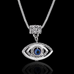 Eye Pendant Necklace Evil Eye Necklace Metal Chains Necklace