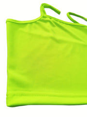 Letter Print Cami Sleep Tops Crew Neck Sleeveless Top