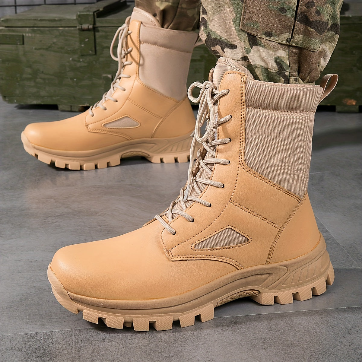 Men's Military Boots Waterproof Hiking Shoes