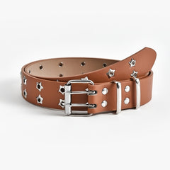 Star Eyelet Belt For Women Men Unisex Party Belt