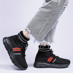 Women's Mesh Winter Sports Sneakers Lightweight Plush Thermal Running Shoes