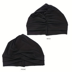 Solid Head Wrap Elastic Hijab Bonnet Women Chemo Hats
