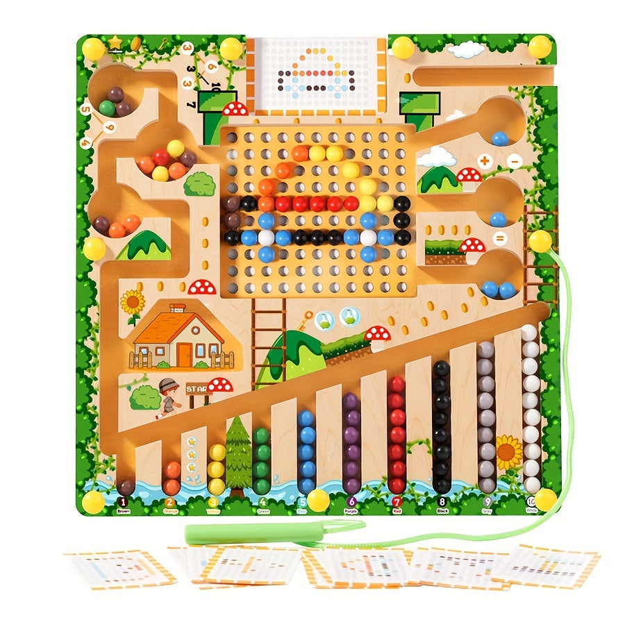 Wooden Maze Game Educational Toy for Kids