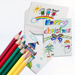 80pcs Blank Poker Size Cards Linen Finish Double Sided Index Flash DIY Game