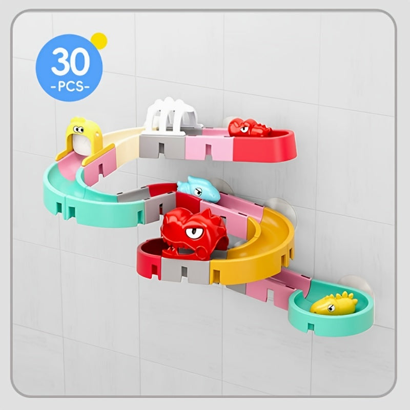Track Slide Merry Go Round Toy for Bathing Water Play