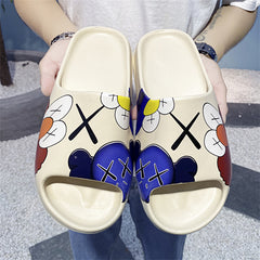 Men's Cartoon Slippers, Cozy Indoor House Shoes