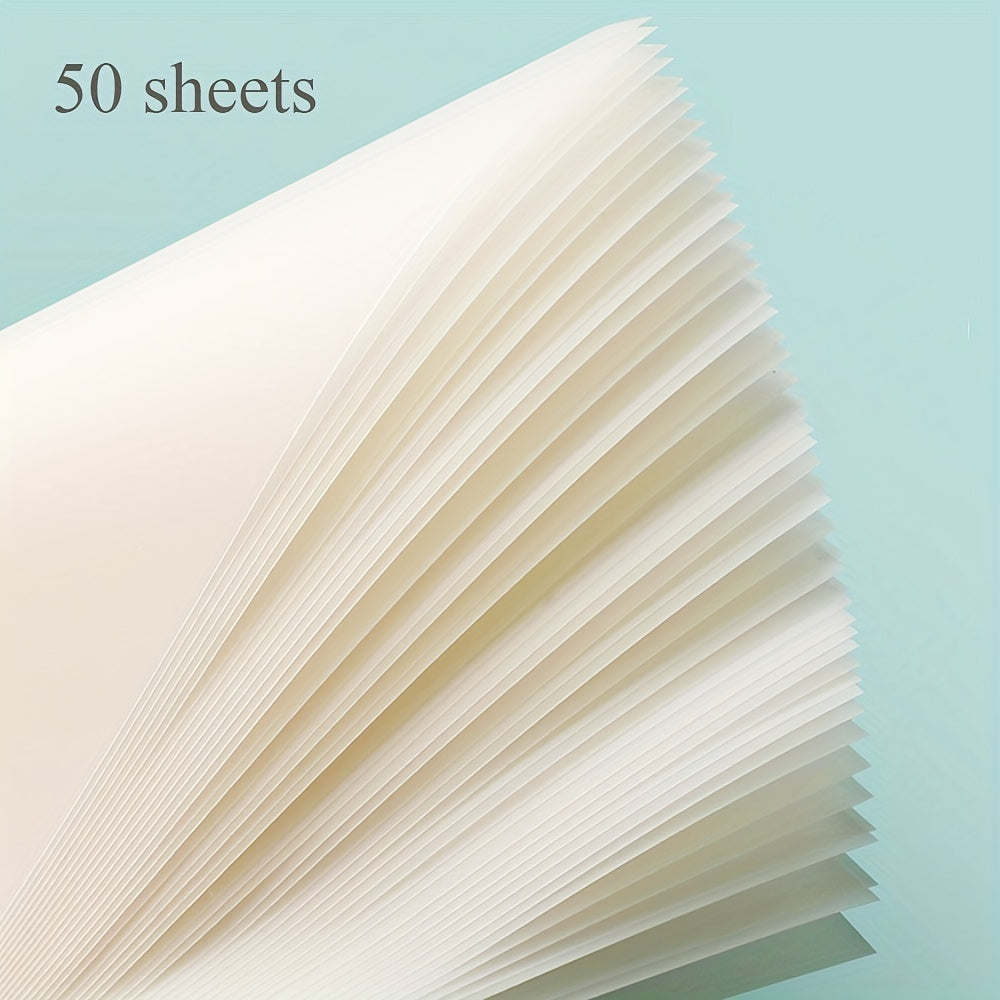 50 Sheets Waterproof Transparent Sticky Notes Self Adhesive for School & Office