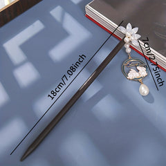Wooden Hairpin Ancient Style Tassel Hairpin Bunny Pendant Hairpin
